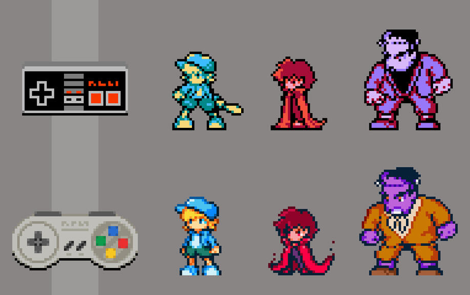 NES/SNES characters 1