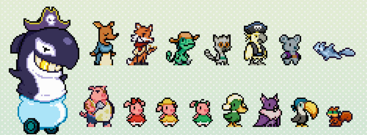 Squirrel Away characters 1