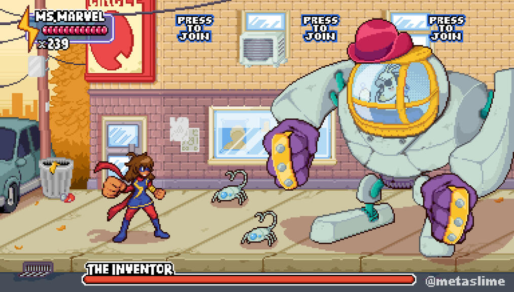 Ms. Marvel - Beat 'em Up Mockup